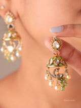 Pearl Drop Dome Jhumkas