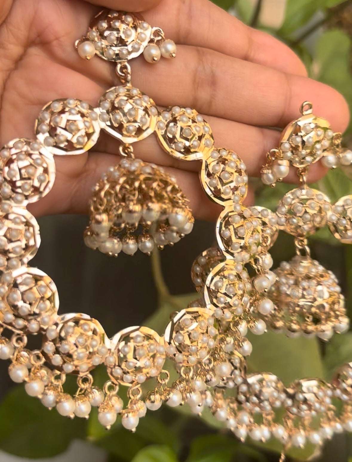 Zoya Jadau Chandbaali with jhumka