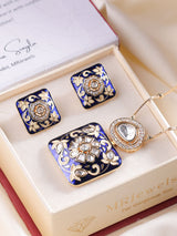 Nazaakat Royale – Elegant Meenakari Pendant Set