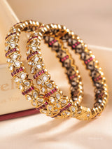 Tanvi Leela – Traditional Kundan Open Bangles