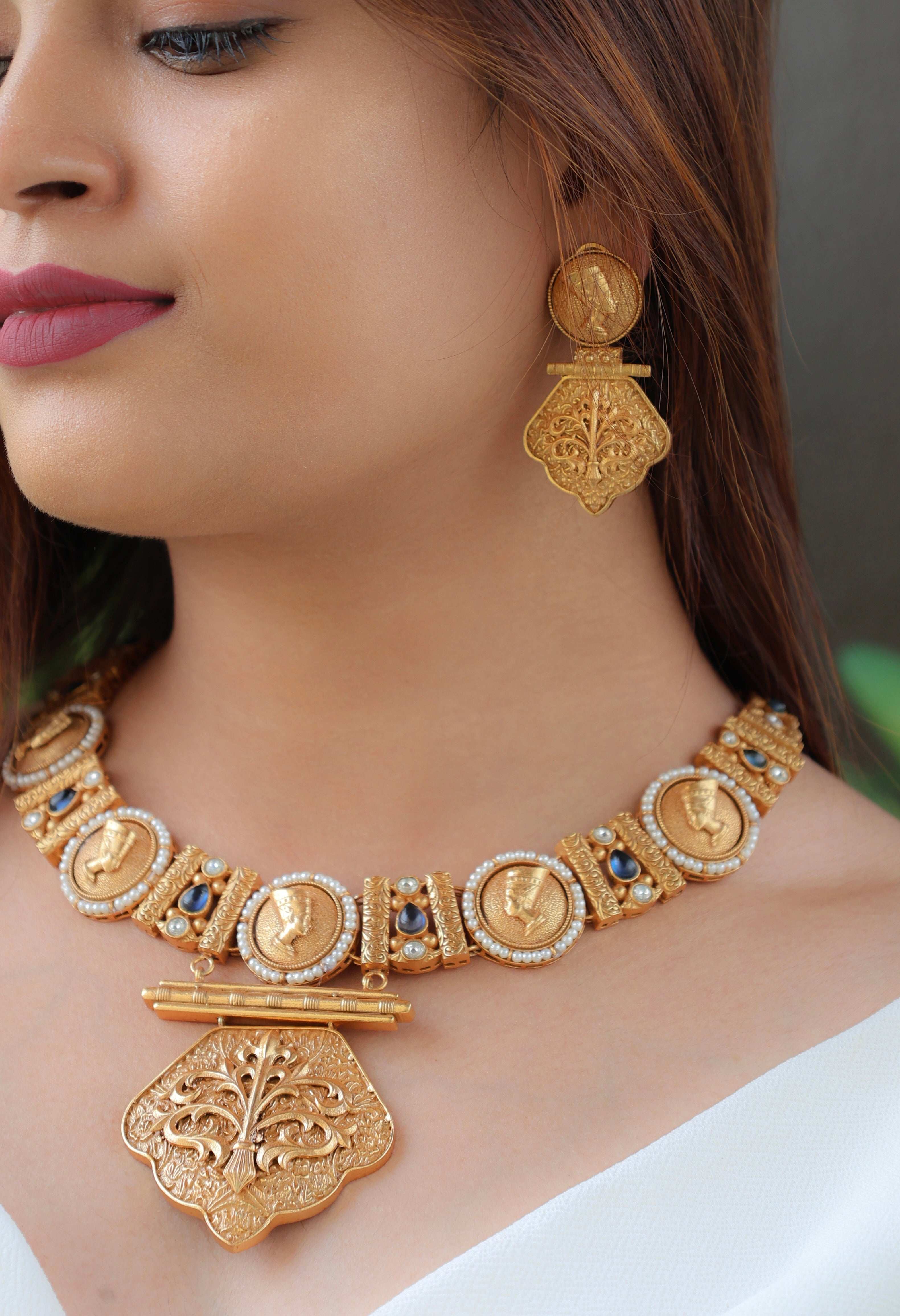 Amrapali Designer Necklace set with matching earrings