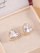 Amayra American Diamond Stud screw back Earrings
