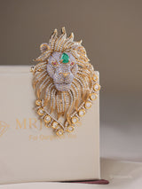 Majestic Lion Luxe Brooch
