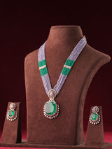 Suhani Emerald Beaded Pendant Necklace Set