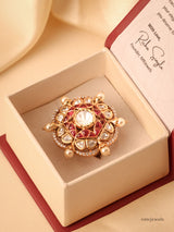 Pearl Polki Ring
