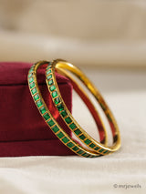 Jadau Kundan Bangles – Pair | Non-Openable