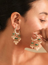 Moissanite Polki Statement Jhumka