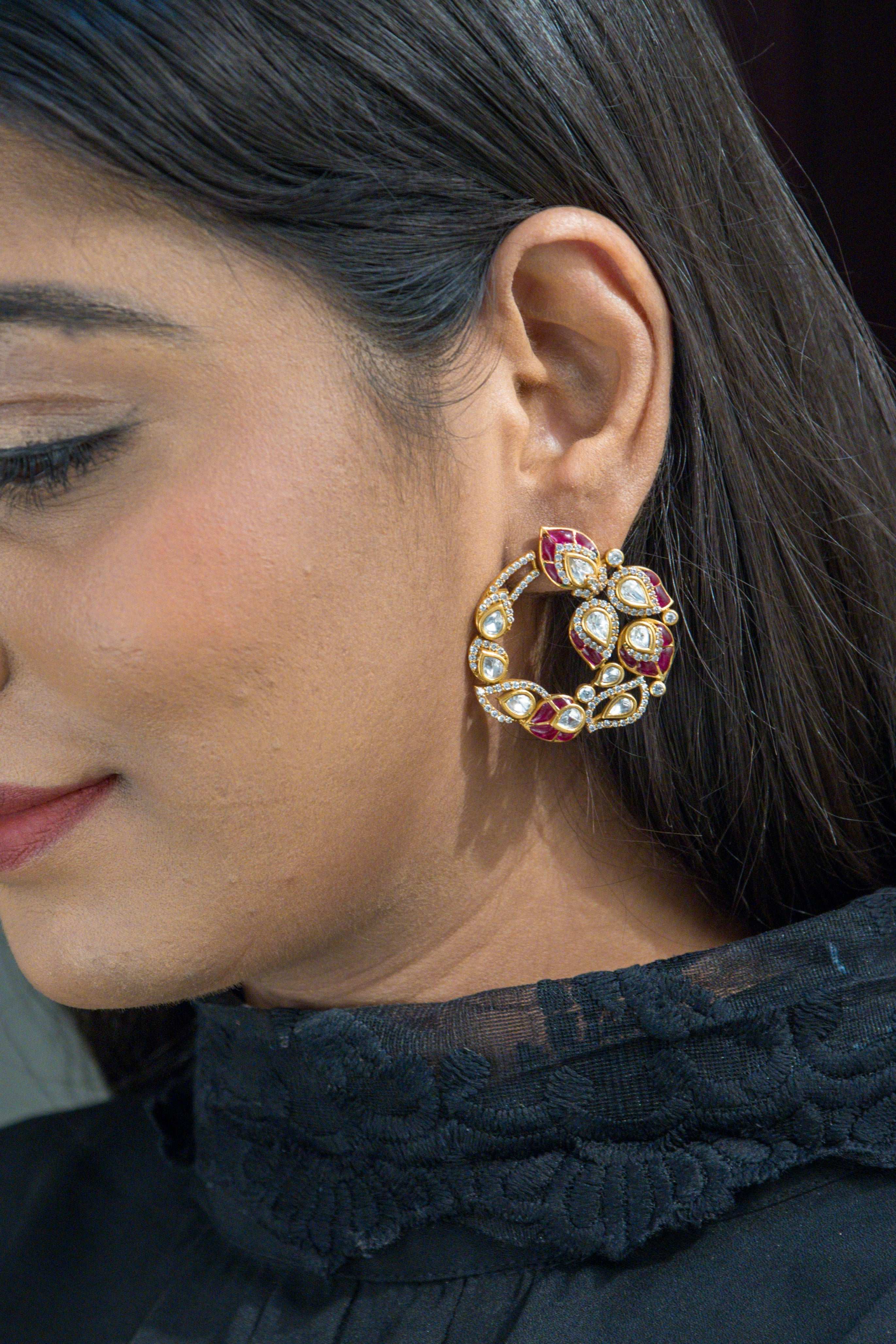Meera Radiant Petal Hoops