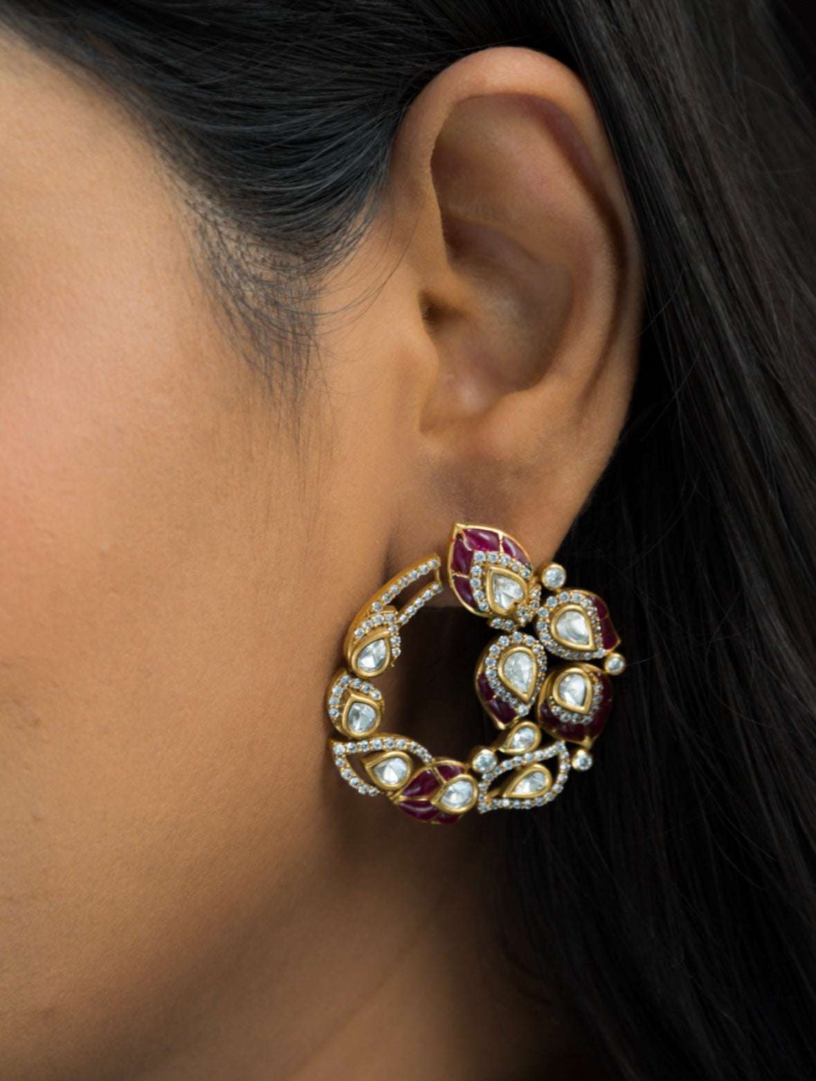 Meera Radiant Petal Hoops