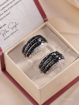 Luxe Ruby & Multicolor Stud Earrings
