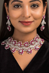 Designer  Luxe Diamond  Necklace Set