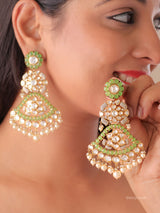 Maharani Polki  Emerald/ Ruby  Chandbali
