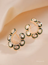 Iraaya Kundan Hoop Earrings
