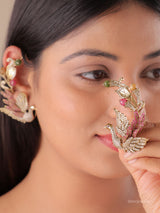 Sculptural Bird-Wing Earcuffs