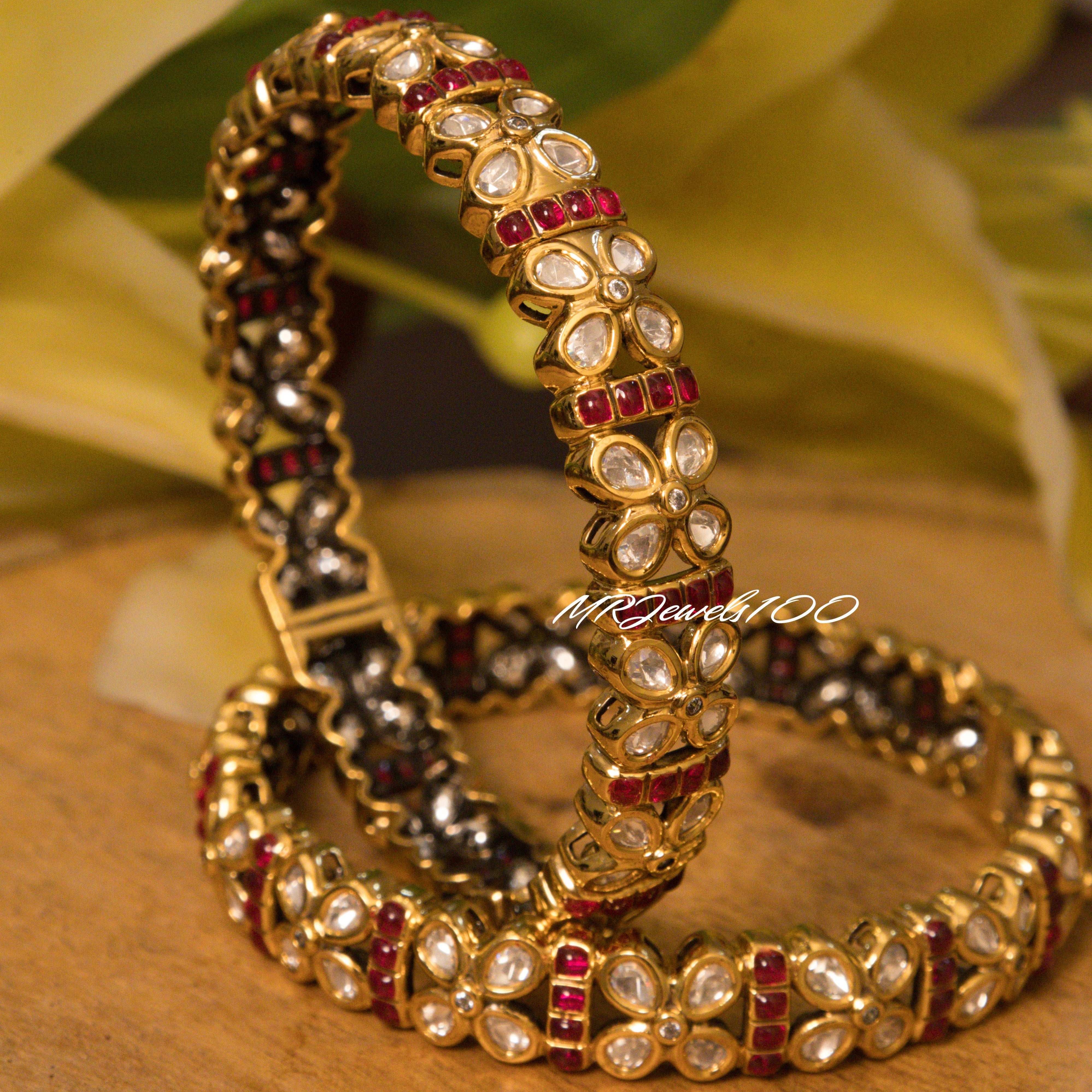 Tanvi Leela – Traditional Kundan Open Bangles