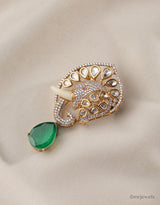 Royal Elephant Kundan Brooch