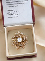 Statement Floral Cocktail Ring