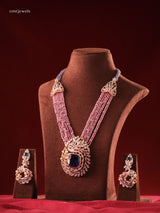 Designer Beaded Peacock Necklace Set