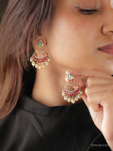 The Meher Meenakari Chandbali Earrings
