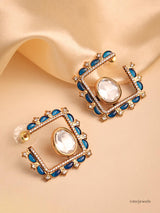 Exquisite Designer Polki Earrings  Studs