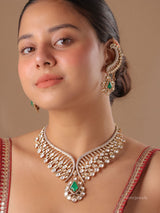 Naaz Polki Statement Necklace Set