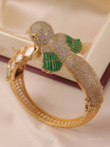 Arinya Statement Bird Kundan Bangle