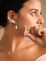 Diamond Wing EarCuff – Modern Elegance with a Bold Twist