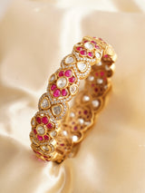 Naaz Polki Kundan Kada Bangles –Openable