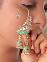 Eshana Kundan Pearl Drop Ear Cuffs