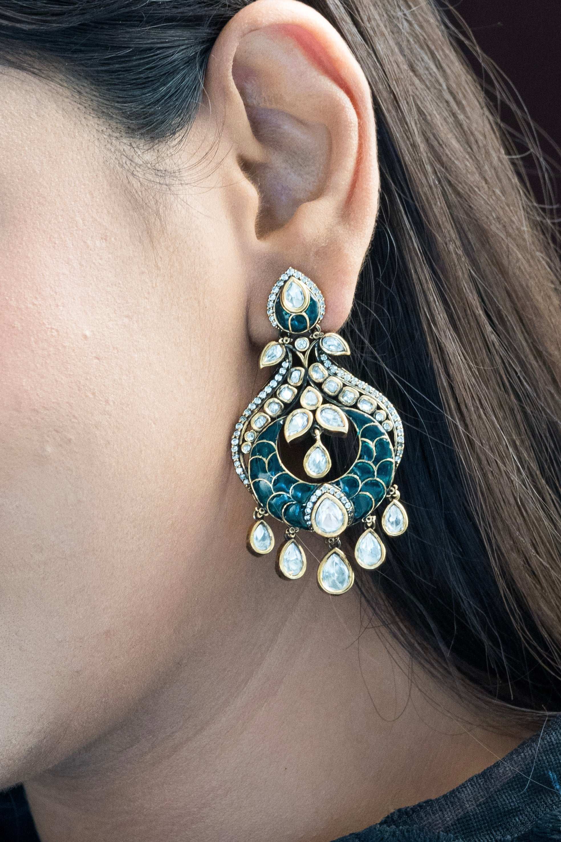 Sophia Polki Kundan Earrings