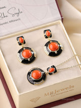 Emerald Ruby Luxe Pendant Set