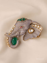 Elephant Statement Brooch – Handcrafted Luxury