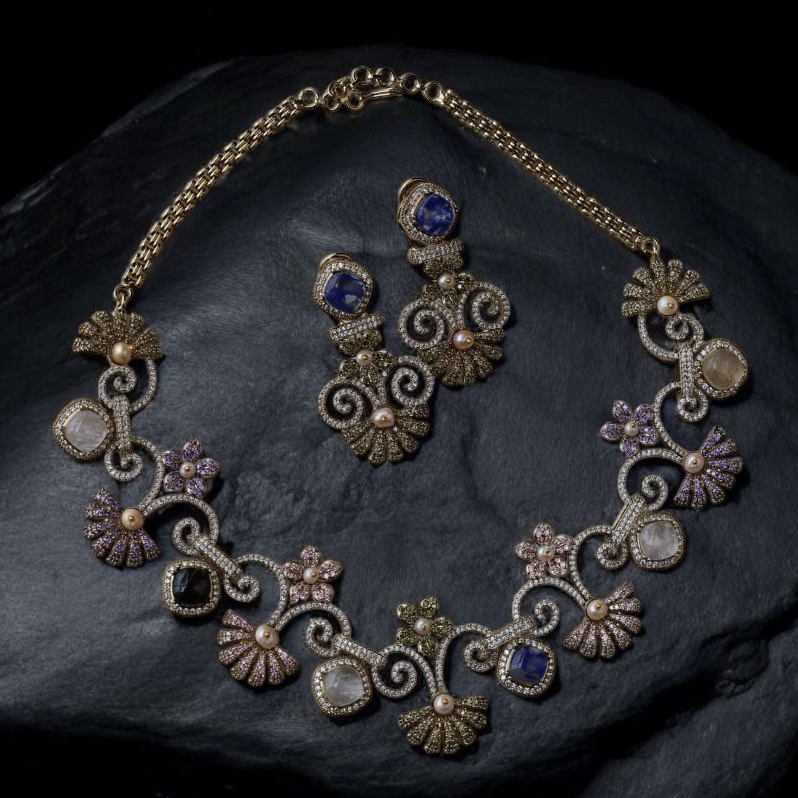 Zara Victorian necklace set