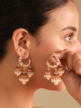 Moissanite Polki Statement Jhumka