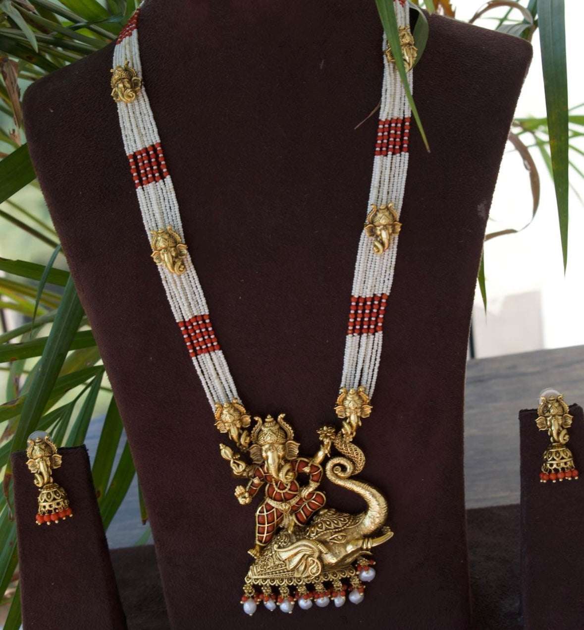 Ganpati Royal Long Necklace Set