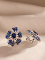 Floral Statement Stud Earrings