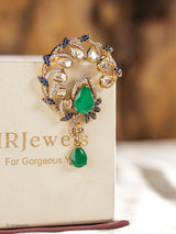 Aabha Kundan Statement Brooch