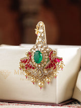 Statement Kalangi Brooch with Pearl Drops