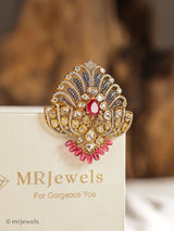 Rajvansh Kundan Statement Brooch