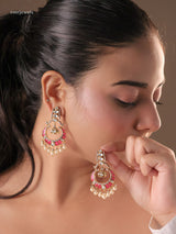 Kundan Hoop Chandbalis