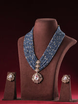 Royal Polki Maharani Beads Necklace Set