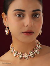 Statement Polki Moissanite Necklace Set