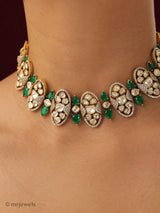 Statement Polki Moissanite Necklace Set