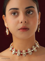 Statement Polki Moissanite Necklace Set