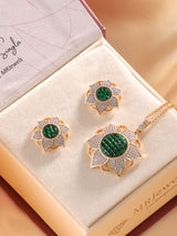 Flower Pendant with lovely earrings