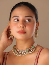 Lavanya Emerald Ruby Polki Choker Set