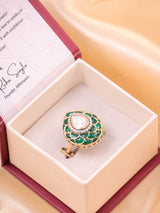 Zehra Meenakari Polki Ring