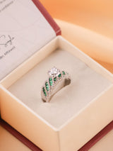Seraphine Curve Solitaire Ring