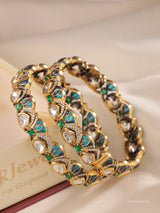 Kiara Antique Kundan Polki Bangles