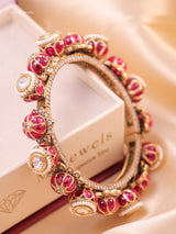 Heritage kada with Meenakari domes